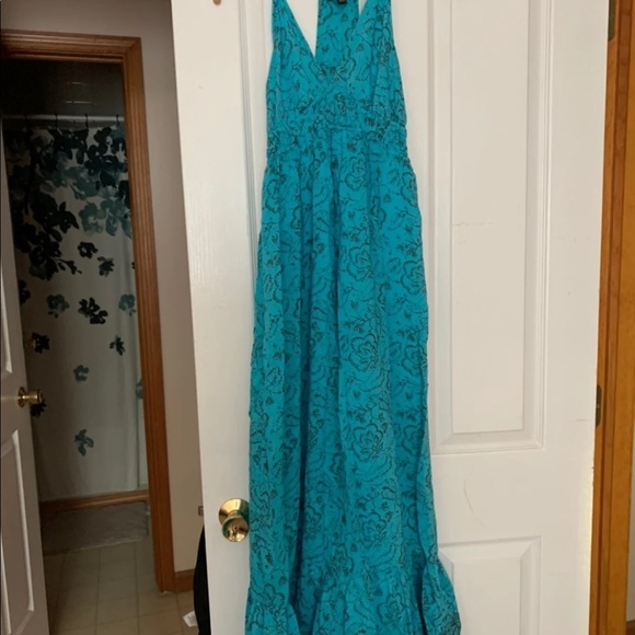 SS-HYDRA MAXI DRESS - AQUA main image 1